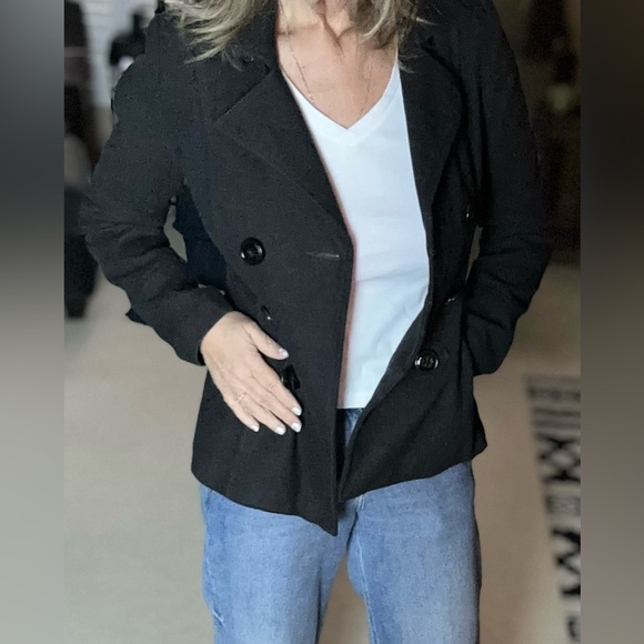 American Rag Black/ Dark Grey Double Breasted Jacket - Picture 7 of 11